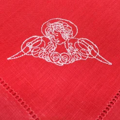 Red Angel Dinner Napkins (4)|Chefanie Best