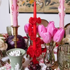 Red Flower Candle|Chefanie Online