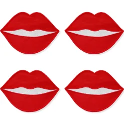 Red Lip Cocktail Napkins (4)|Chefanie Online