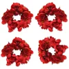 Red Petal Napkin Rings (4)|Chefanie Clearance