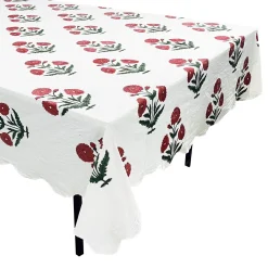 Red Poppy Tablecloth|Chefanie Clearance