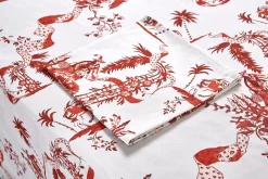 Red Toile Tablecloth|Chefanie Discount
