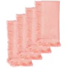 Salmon Fringe Dinner Napkins|Chefanie Sale
