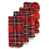 Scalloped Tartan Napkins (4)|Chefanie Clearance