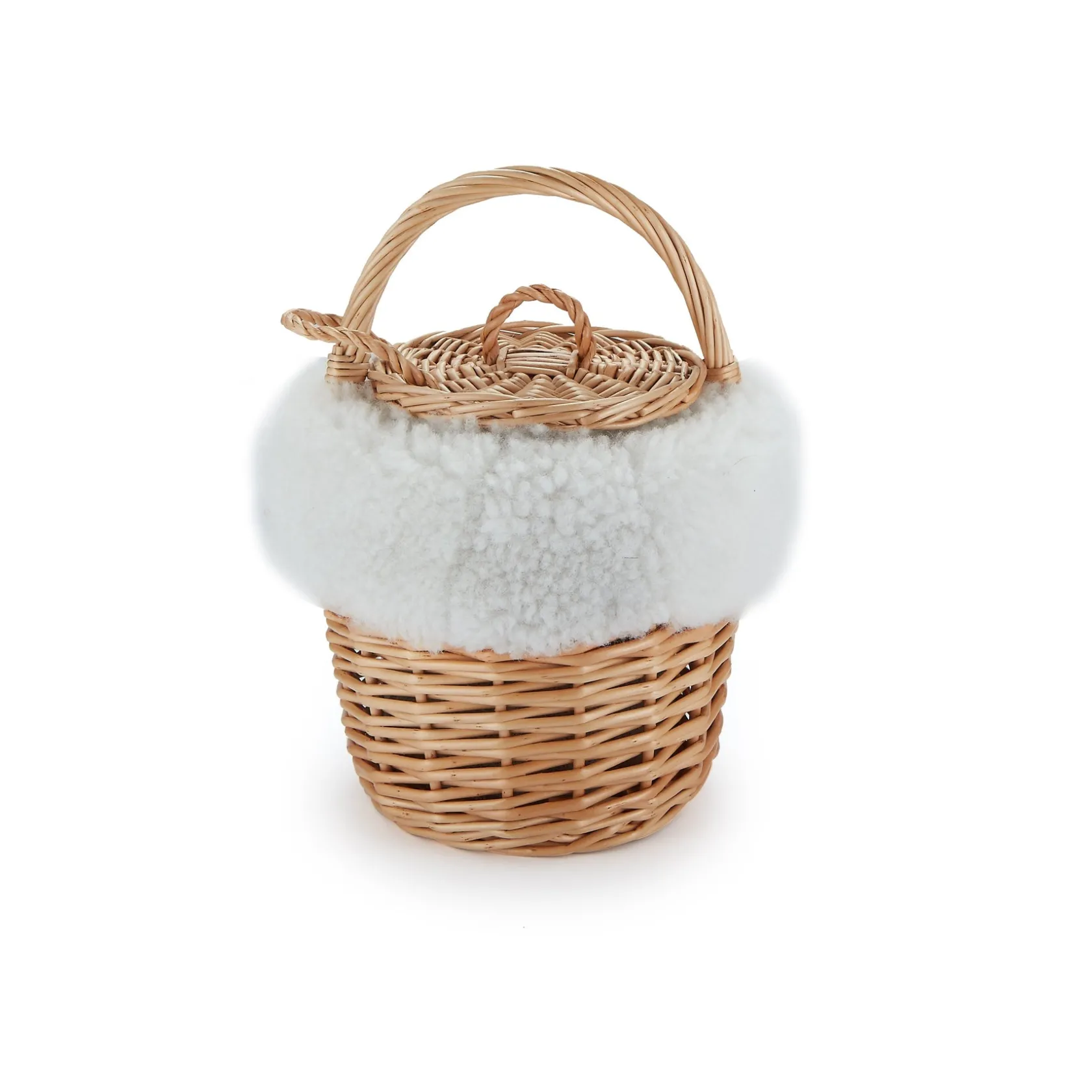 Shearling Mini Basket|Chefanie Best