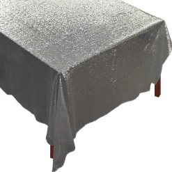 Silver Sequin Tablecloth|Chefanie Best
