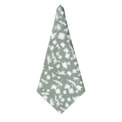 Steel Teal Floral Napkins (4)|Chefanie Best