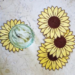 Sunflower Cocktail Napkins (4)|Chefanie Clearance