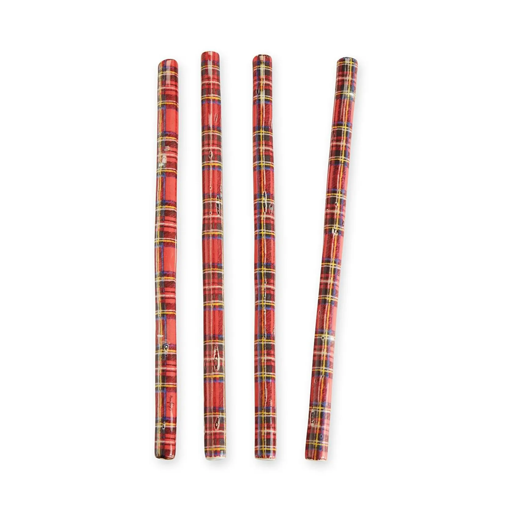 Tartan Ceramic Straws (4)|Chefanie Best