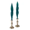 Teal Feather Candles (2)|Chefanie Best