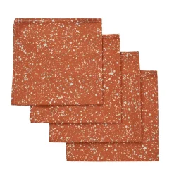 Terra Cotta Splatter Napkins (4)|Chefanie Outlet