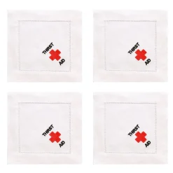 Thirst Aid Cocktail Napkins (4)|Chefanie New