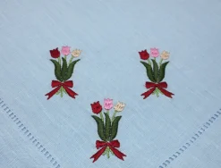 Tulip Bouquet Dinner Napkins (4)|Chefanie Outlet