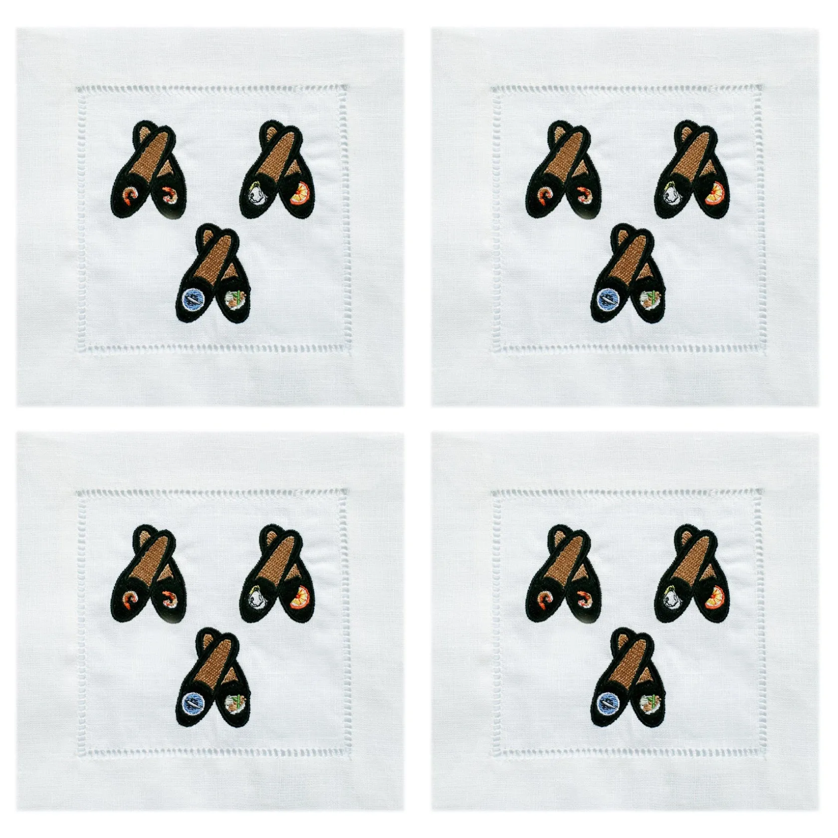 Tuxedo Slipper Cocktail Napkins (4)|Chefanie Clearance