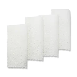 White Eyelet Dinner Napkins (4)|Chefanie Hot