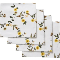 Yellow Flower Napkins (4)|Chefanie