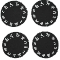 Zodiac Wheel Cocktail Napkins (4)|Chefanie Clearance